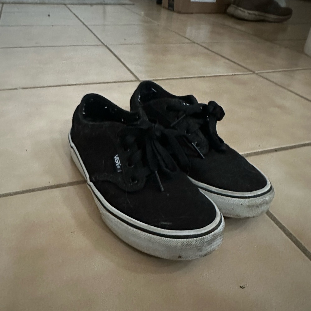 Kids Black Vans Sneakers